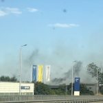 Пожар гори на изхода от Пловдив