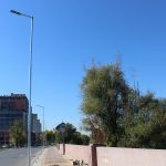 Възстановиха стълба за осветление след катастрофата на бул